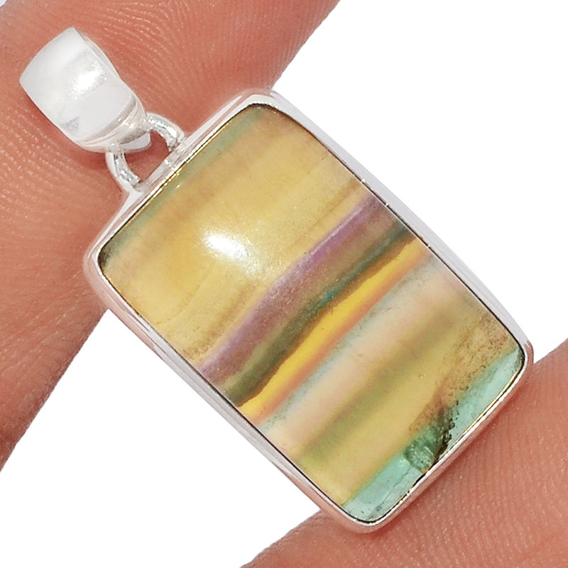 1.5" Rainbow Fluorite Pendants - MFCP1465