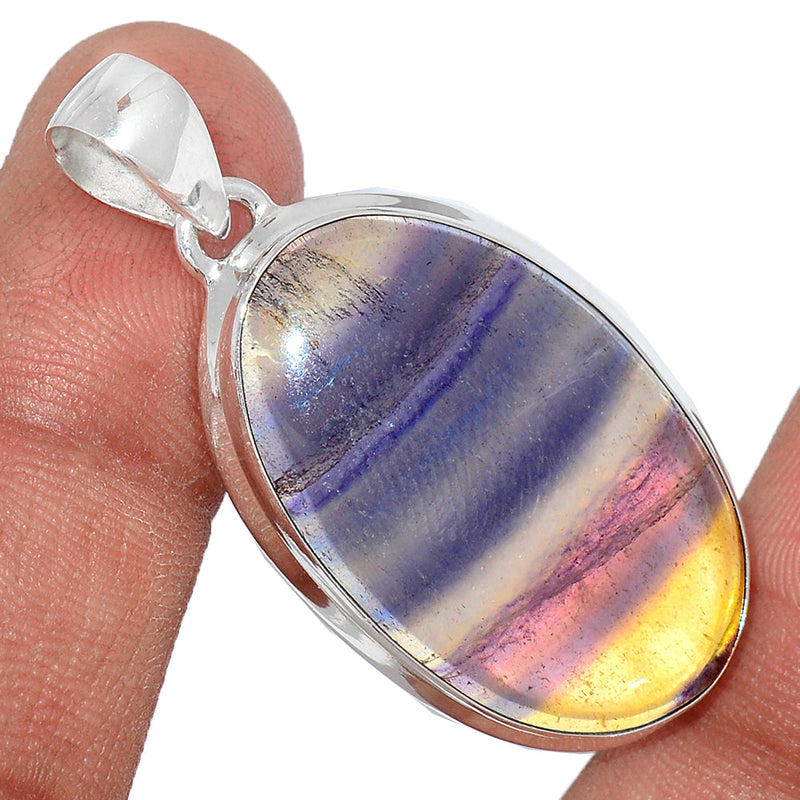 1.7" Rainbow Fluorite Pendants - MFCP1484