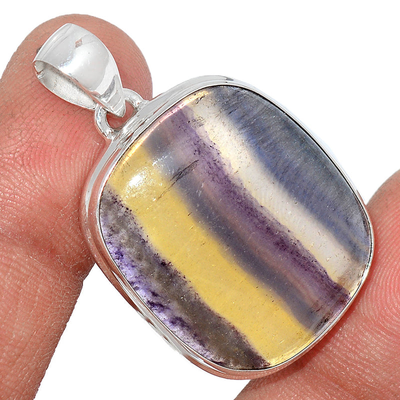 1.5" Rainbow Fluorite Pendants - MFCP1486