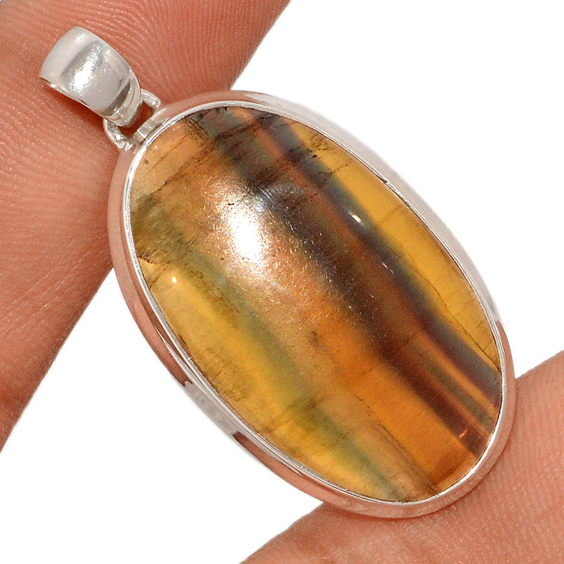 1.7" Rainbow Fluorite Pendants - MFCP1503