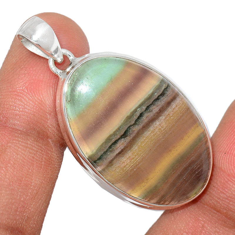 1.7" Rainbow Fluorite Pendants - MFCP1527