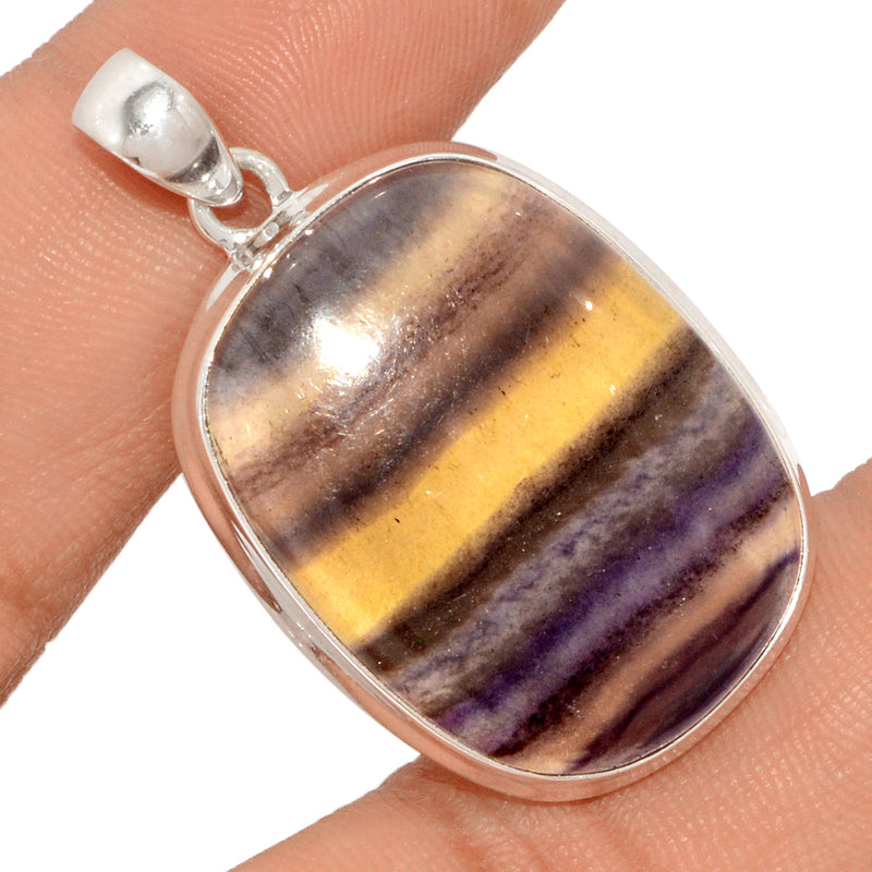 1.7" Rainbow Fluorite Pendants - MFCP1571