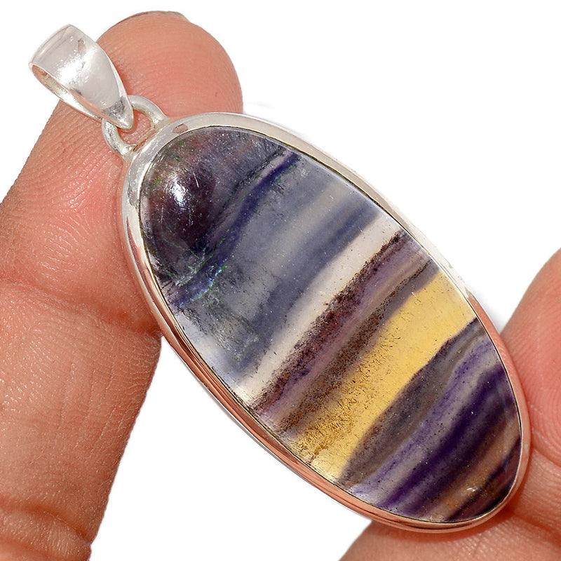 2.1" Rainbow Fluorite Pendants - MFCP1649