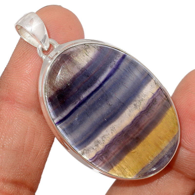 1.8" Rainbow Fluorite Pendants - MFCP1672
