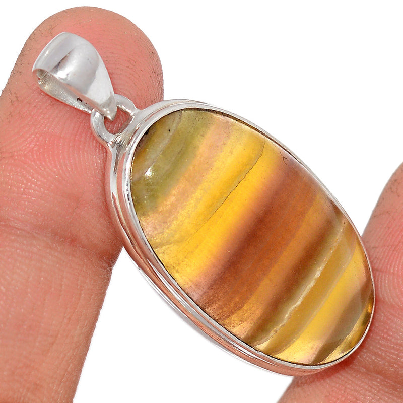 1.6" Rainbow Fluorite Pendants - MFCP1736
