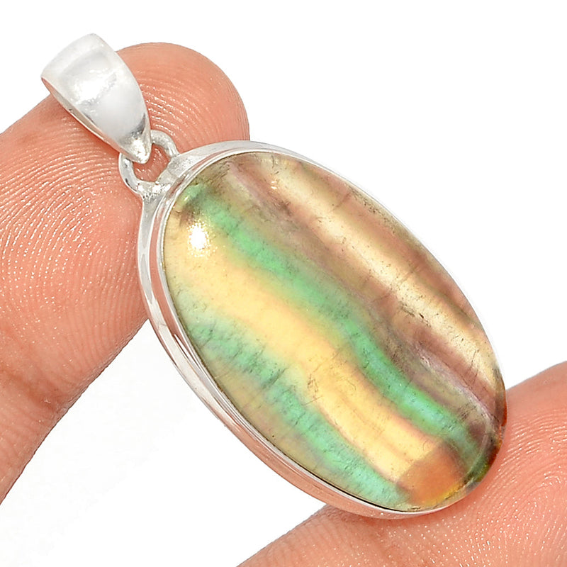 1.7" Rainbow Fluorite Pendants - MFCP1766