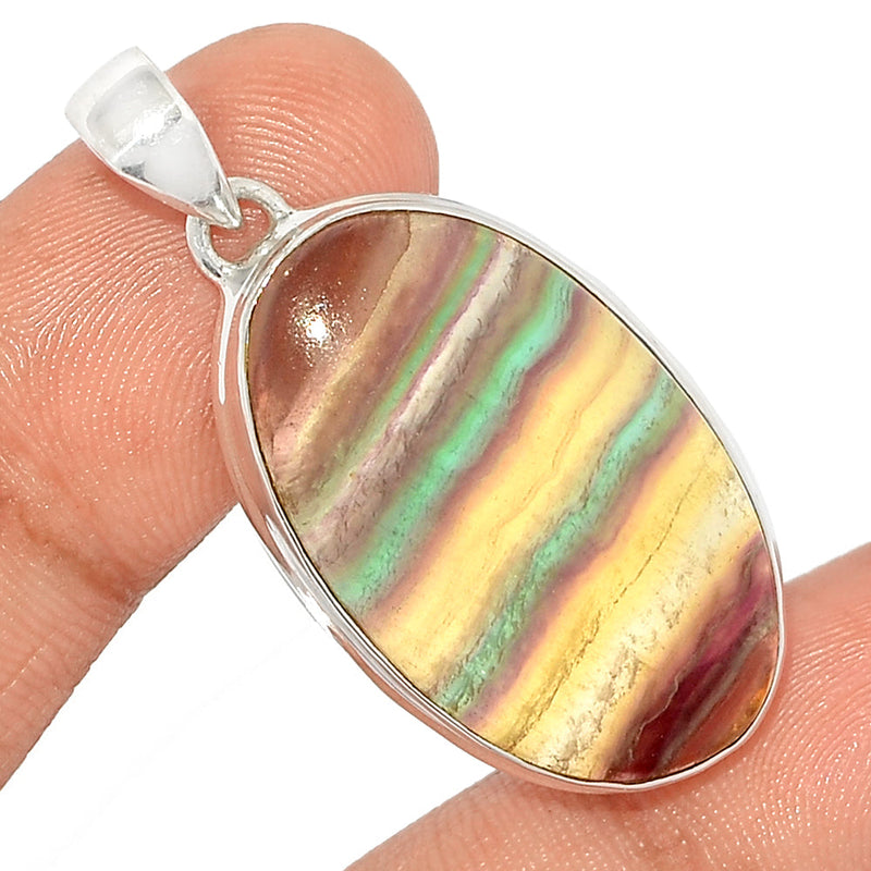 1.7" Rainbow Fluorite Pendants - MFCP1775