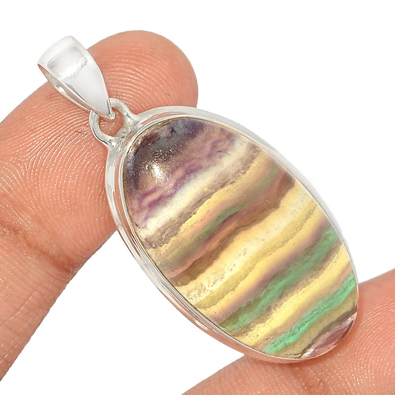 1.8" Rainbow Fluorite Pendants - MFCP1782