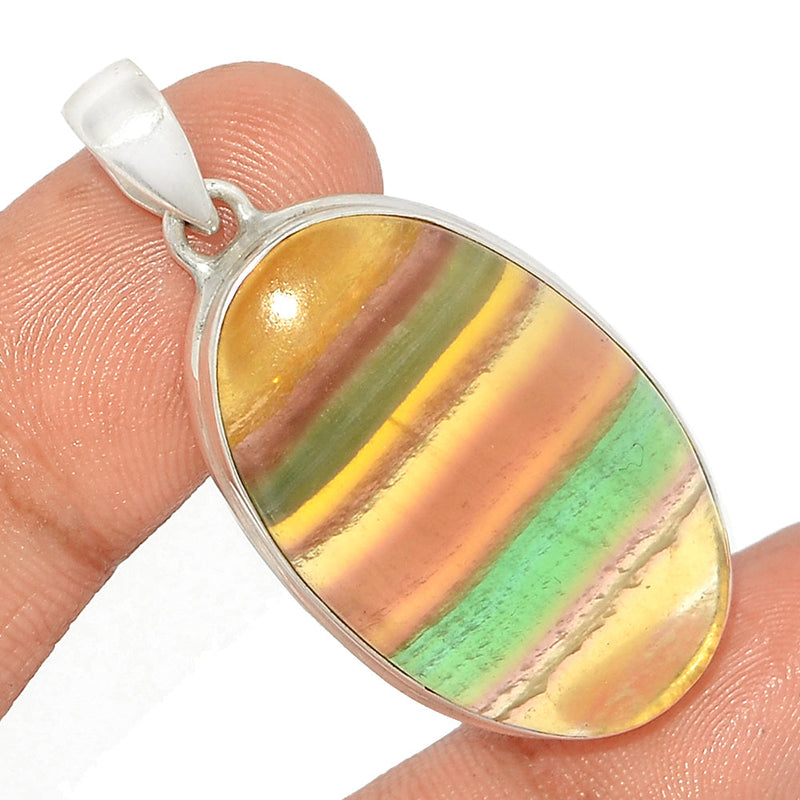 1.7" Rainbow Fluorite Pendants - MFCP1784