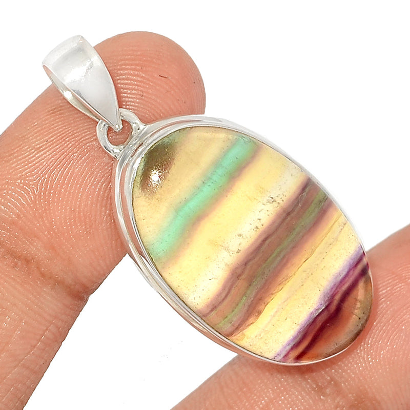 1.7" Rainbow Fluorite Pendants - MFCP1785