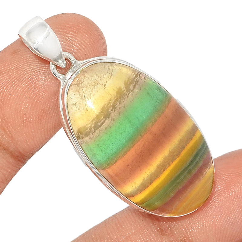 1.7" Rainbow Fluorite Pendants - MFCP1801