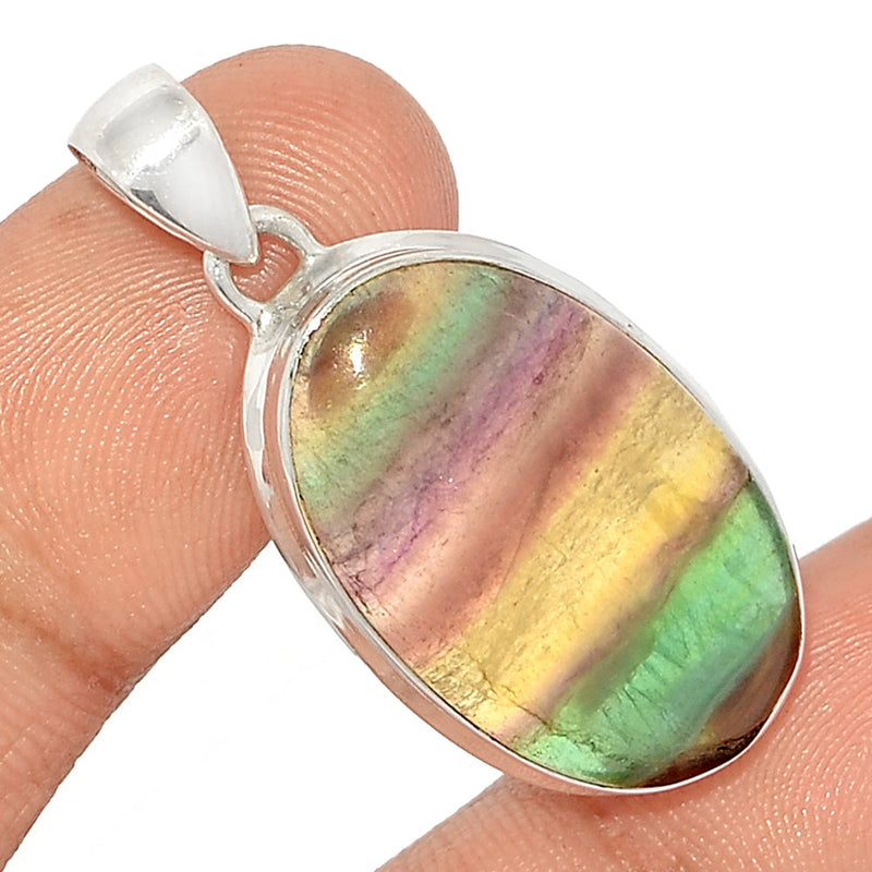1.5" Rainbow Fluorite Pendants - MFCP1802