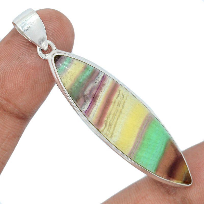 2.3" Rainbow Fluorite Pendants - MFCP1839