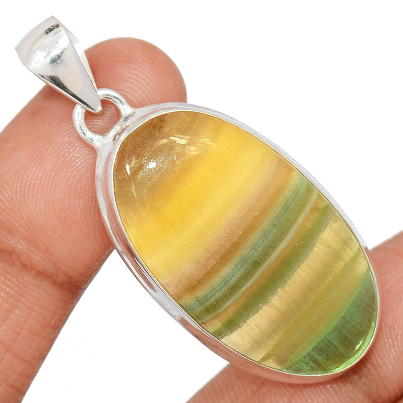 2" Rainbow Fluorite Pendants - MFCP1845