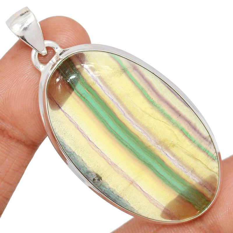 2.2" Rainbow Fluorite Pendants - MFCP1846