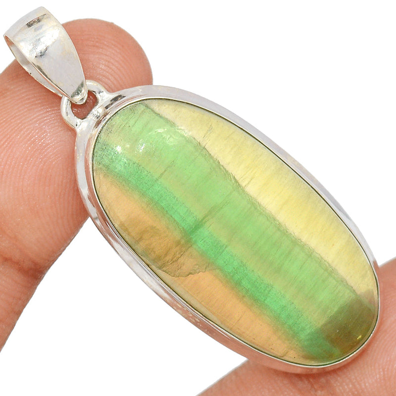 2" Rainbow Fluorite Pendants - MFCP1847