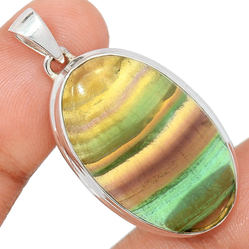 1.6" Rainbow Fluorite Pendants - MFCP1858