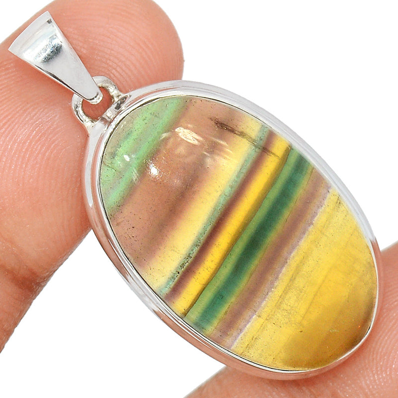 1.6" Rainbow Fluorite Pendants - MFCP1860