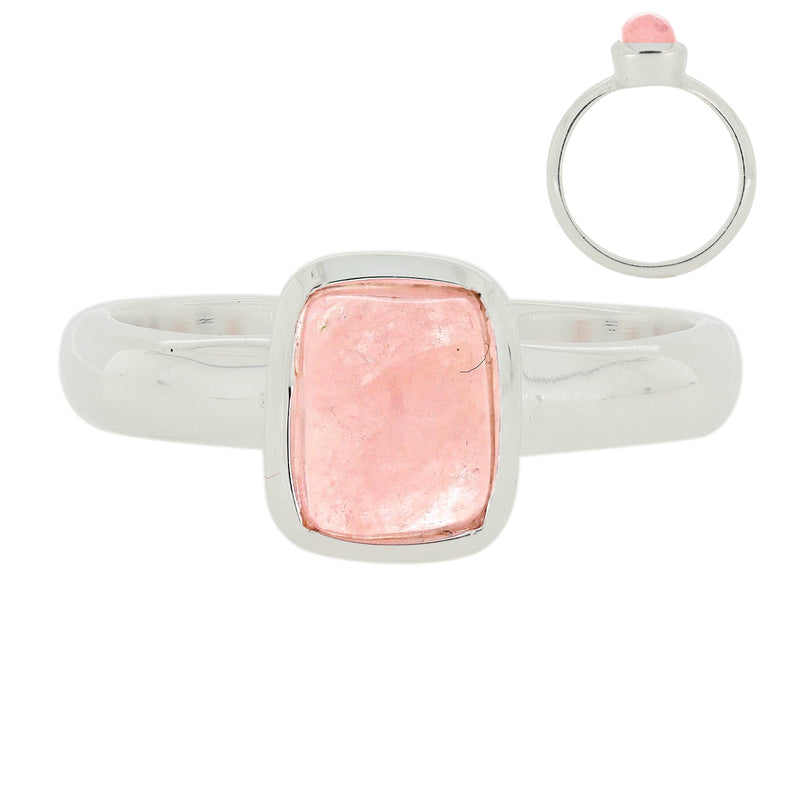 Morganite Cabochon Ring - MGCR324