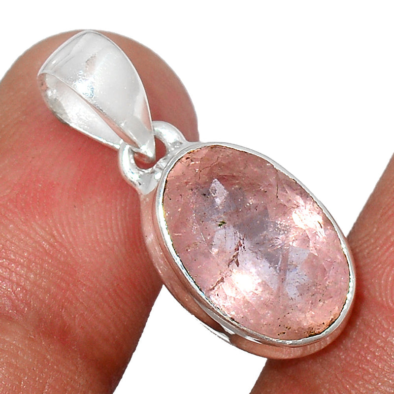 1.1" Morganite Faceted Pendants - MGFP409