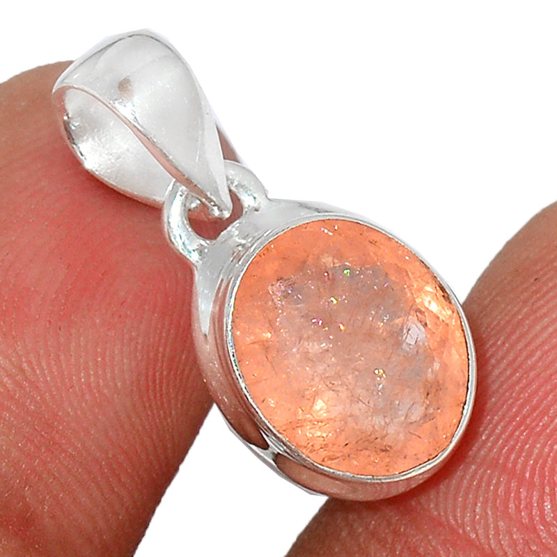 1" Morganite Faceted Pendants - MGFP428