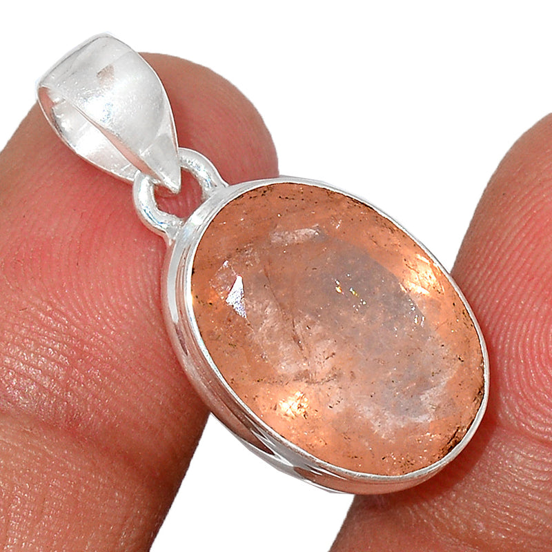 1.1" Morganite Faceted Pendants - MGFP430