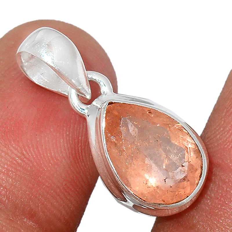 1" Morganite Faceted Pendants - MGFP431