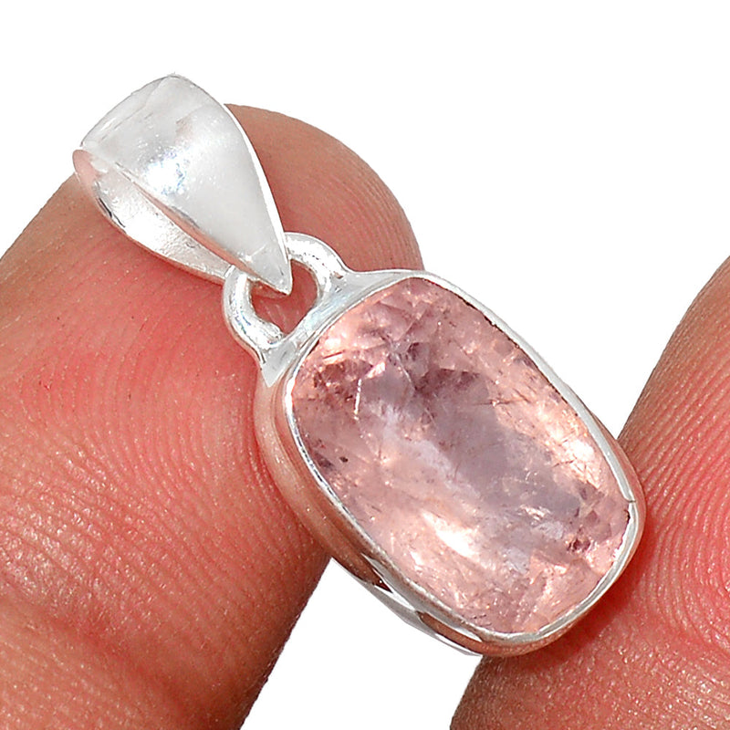 1" Morganite Faceted Pendants - MGFP433