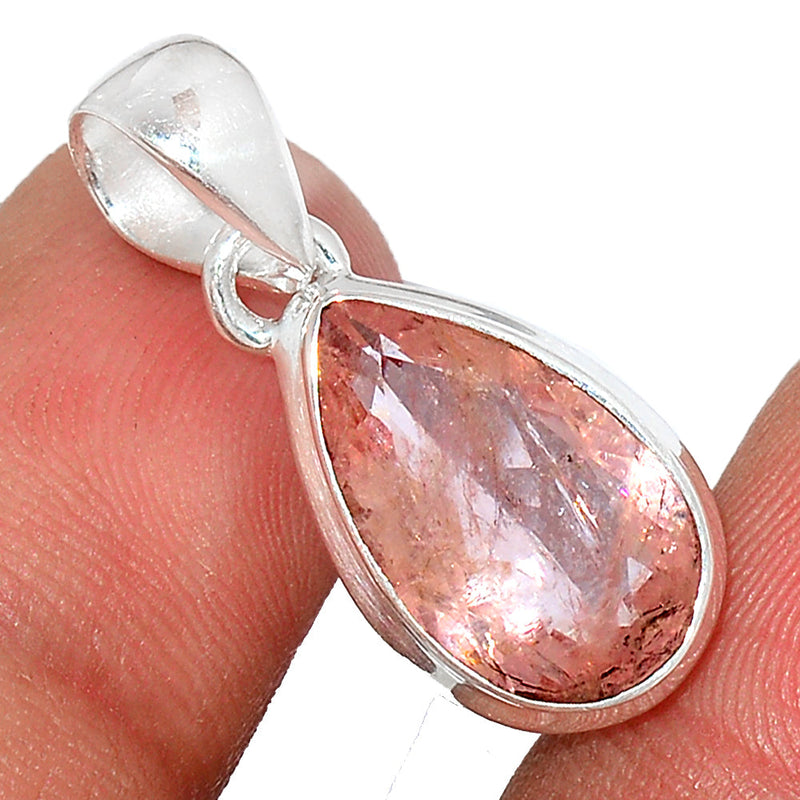 1.1" Morganite Faceted Pendants - MGFP435