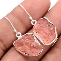 Morganite Rough Earring - MGNE120