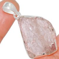 1.7" Morganite Rough Pendants - MGNP447