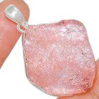 1.8" Morganite Rough Pendants - MGNP448