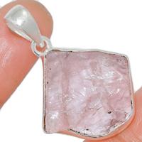 1.5" Morganite Rough Pendants - MGNP449