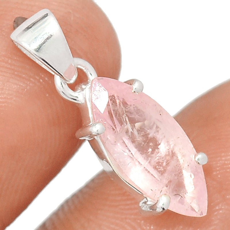 38" Claw - Morganite Faceted Pendants - MGNP538