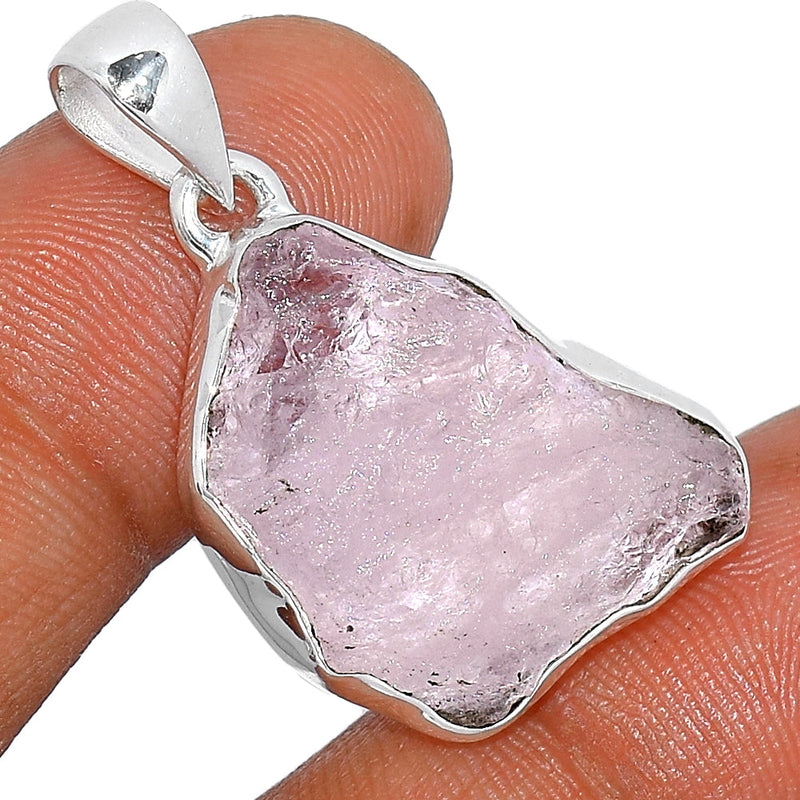 1.2" Morganite Rough Pendants - MGNP673