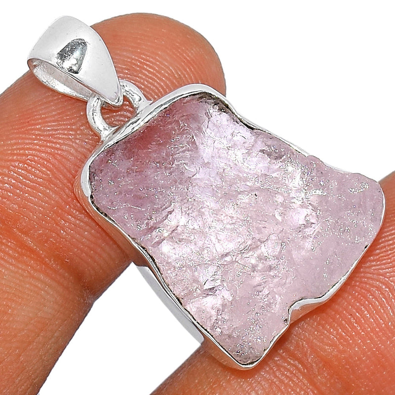 1.1" Morganite Rough Pendants - MGNP677