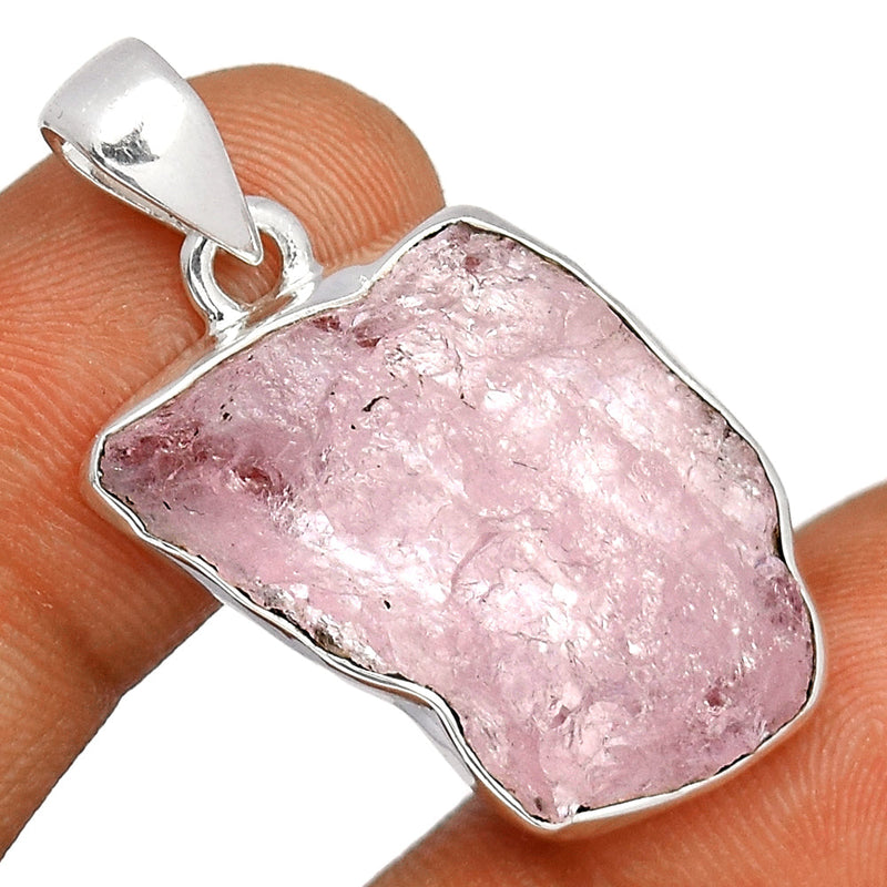 1.3" Morganite Rough Pendants - MGNP704