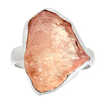 Morgonite Rough Ring-MGNR292