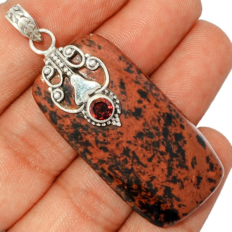 2.2" Fine Filigree - Mahogany Pendants - MHGP252