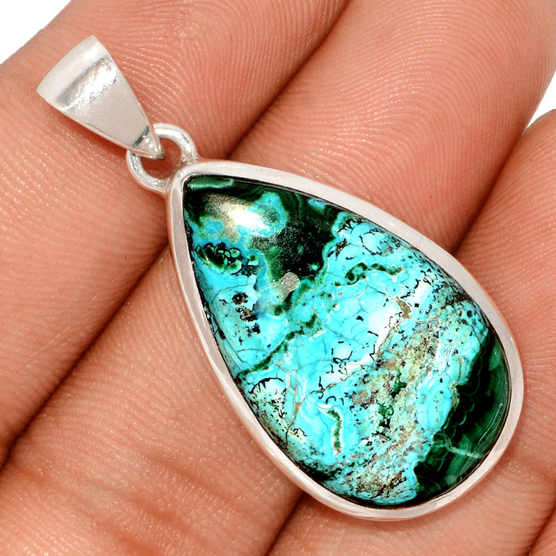 1.6" Malachite In Chrysocolla Pendants - MICP1630