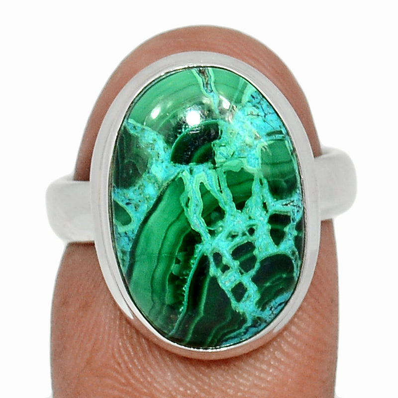 Malachite In Chrysocolla Ring - MICR1364