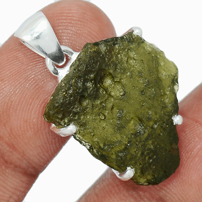 1.2" Claw - Moldavite Pendants - MLDP529