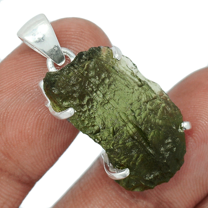 1.2" Claw - Moldavite Pendants - MLDP533