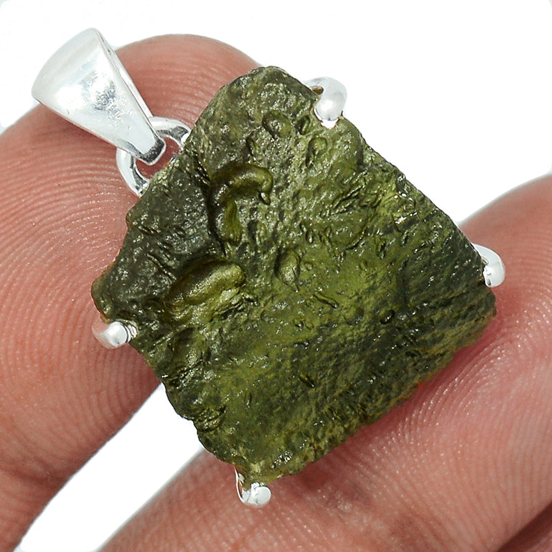 1.1" Claw - Moldavite Pendants - MLDP535