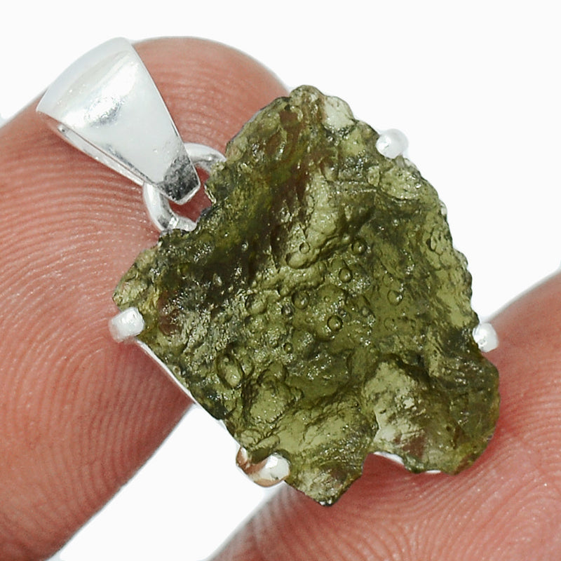 1" Claw - Moldavite Pendants - MLDP542