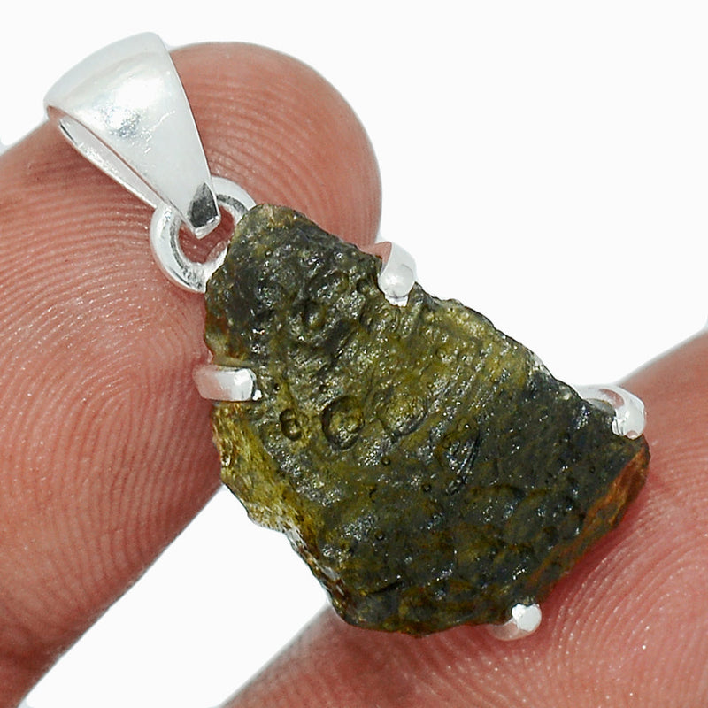 1.1" Claw - Moldavite Pendants - MLDP548