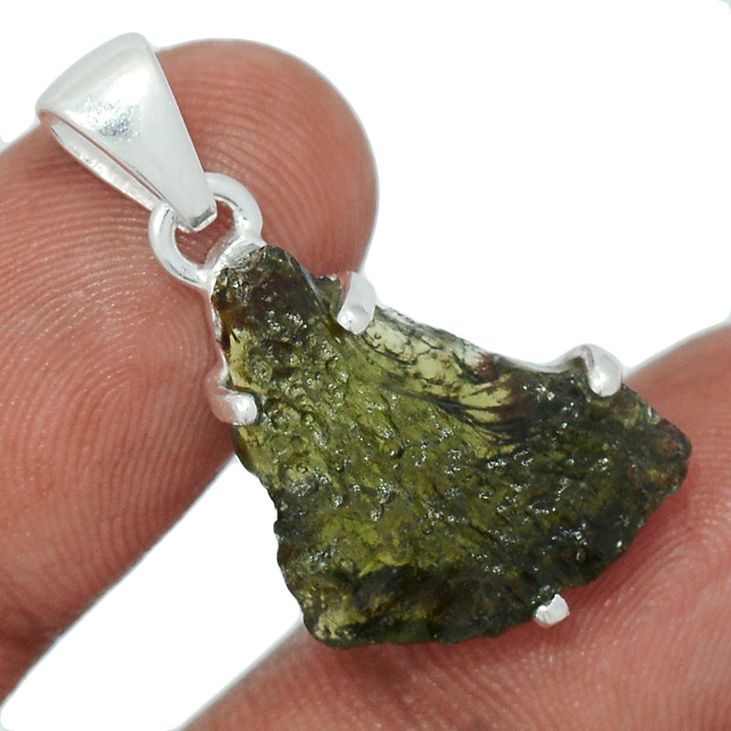 1.1" Claw - Moldavite Pendants - MLDP556