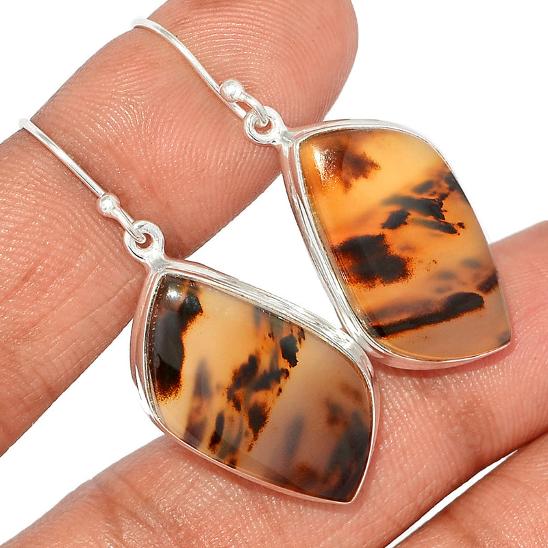 1.7" Montana Agate Earrings - MNTE313