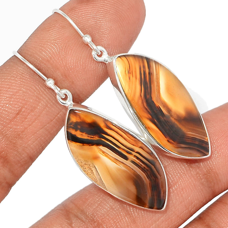 1.8" Montana Agate Earrings - MNTE328