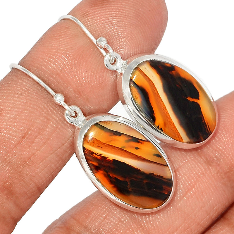 1.5" Montana Agate Earrings - MNTE341